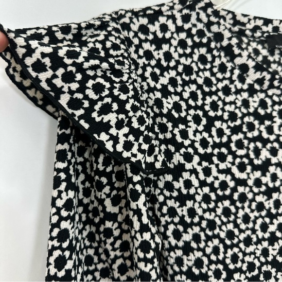 NWOT Bershka Floral Day Dress Juniors Medium 3/4 Sleeve Stretch Elastic Mini - Picture 4 of 11